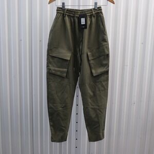 Fashion Nova Call Me Cargo Twill Joggers Olive Green Women's Size XS